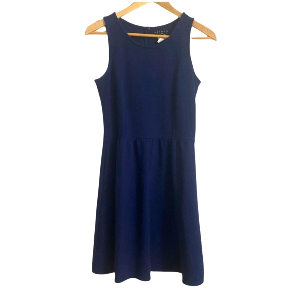 Reynah Couture Sleeveless Fit & Flare Blue Dress Size S